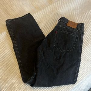 Black/ charcoal Levi Dad jeans